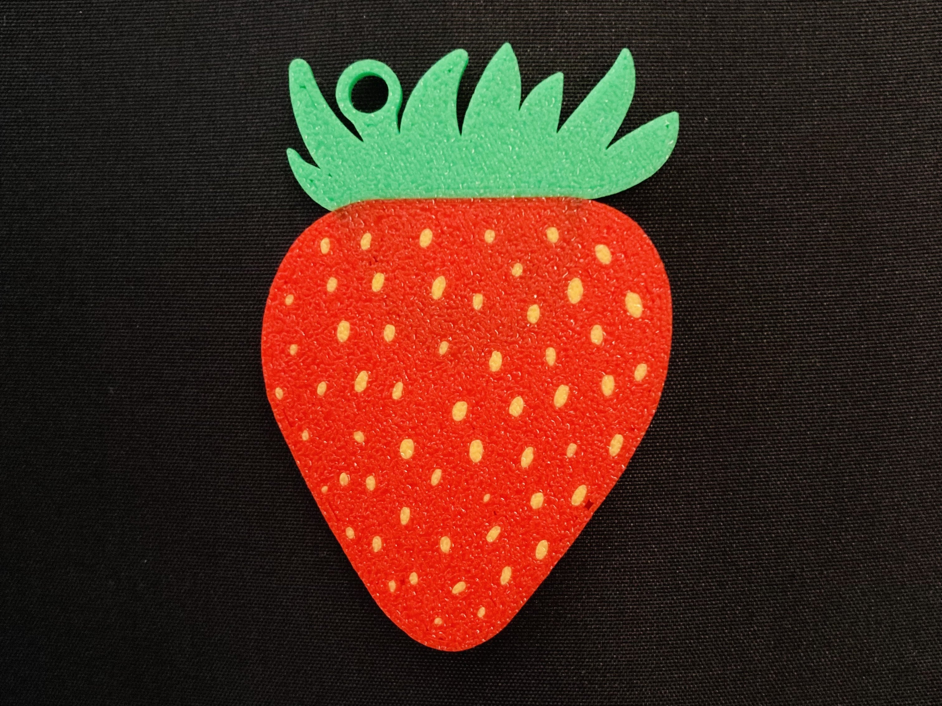 Strawberry Keychain - High and Low Detail Versions