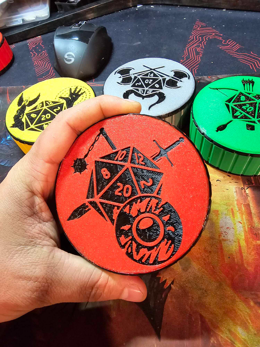 Fighter-Class Dice Garrison/ With Screw top lid