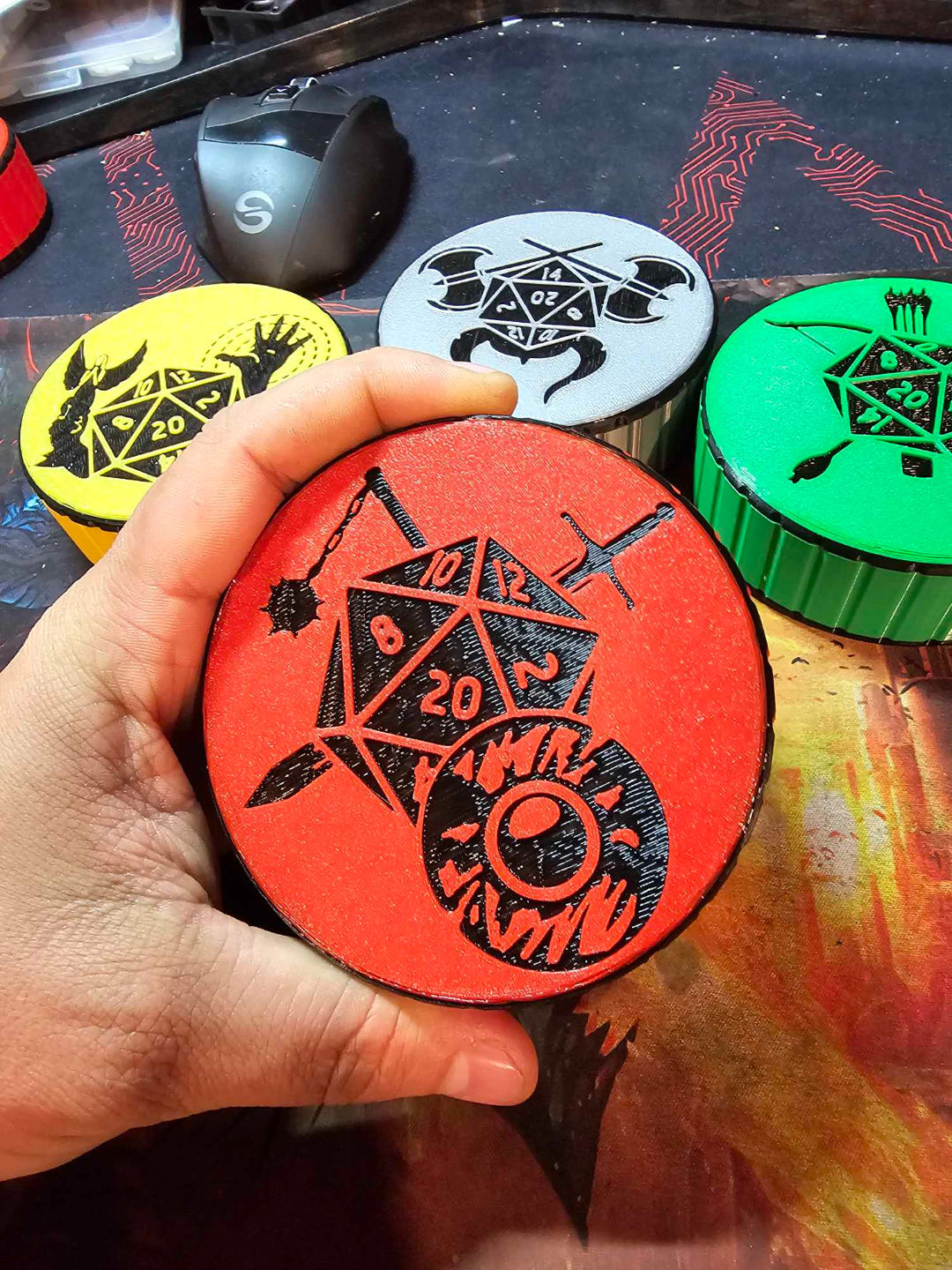 Fighter-Class Dice Garrison/ With Screw top lid
