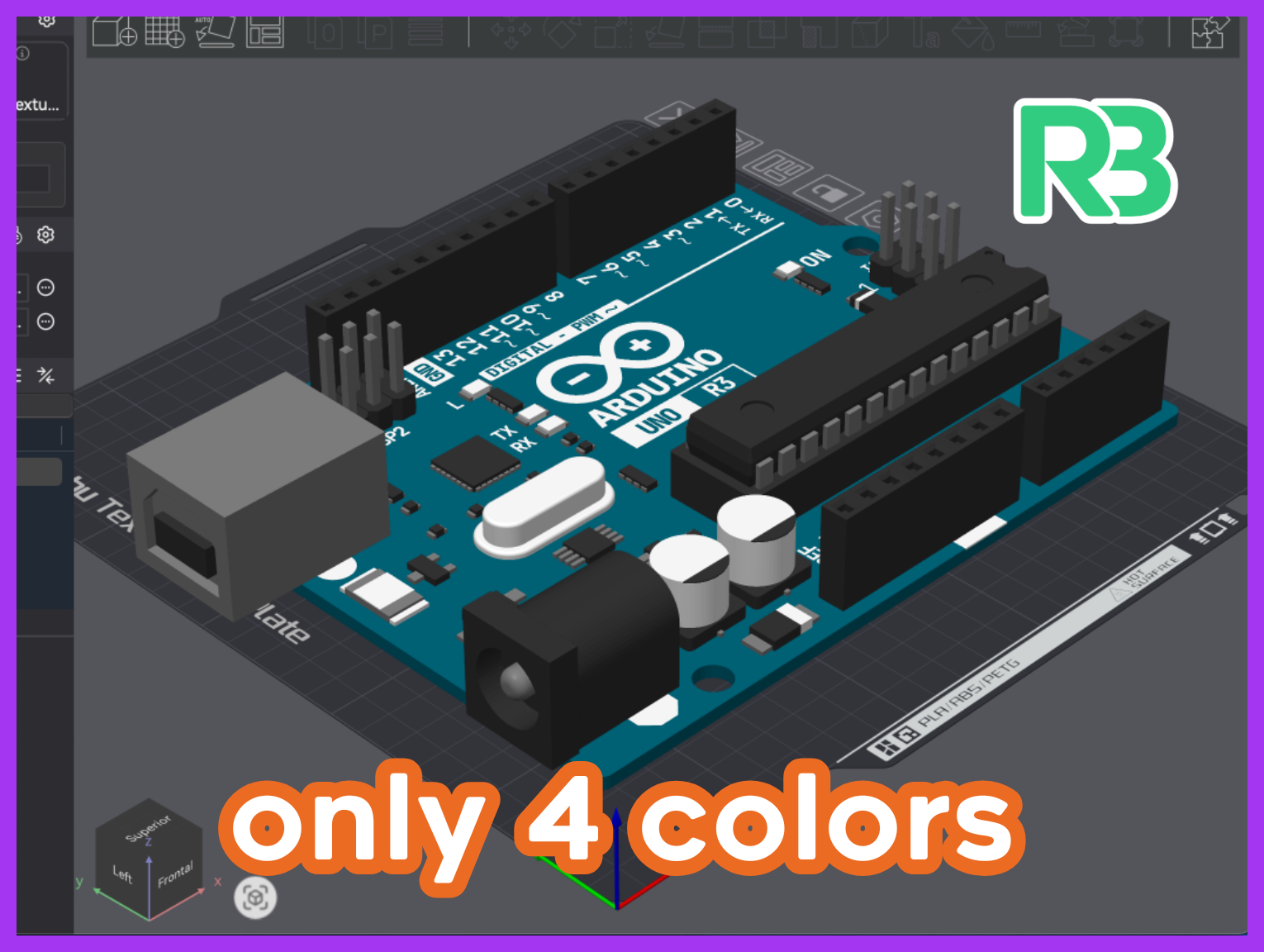 Giant Arduino UNO R3 – Multicolor Print