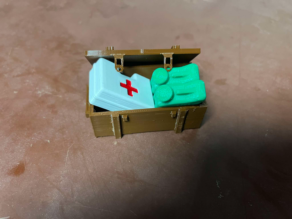 Army box 1:10 and 1:12, RC car, miniature, diorama