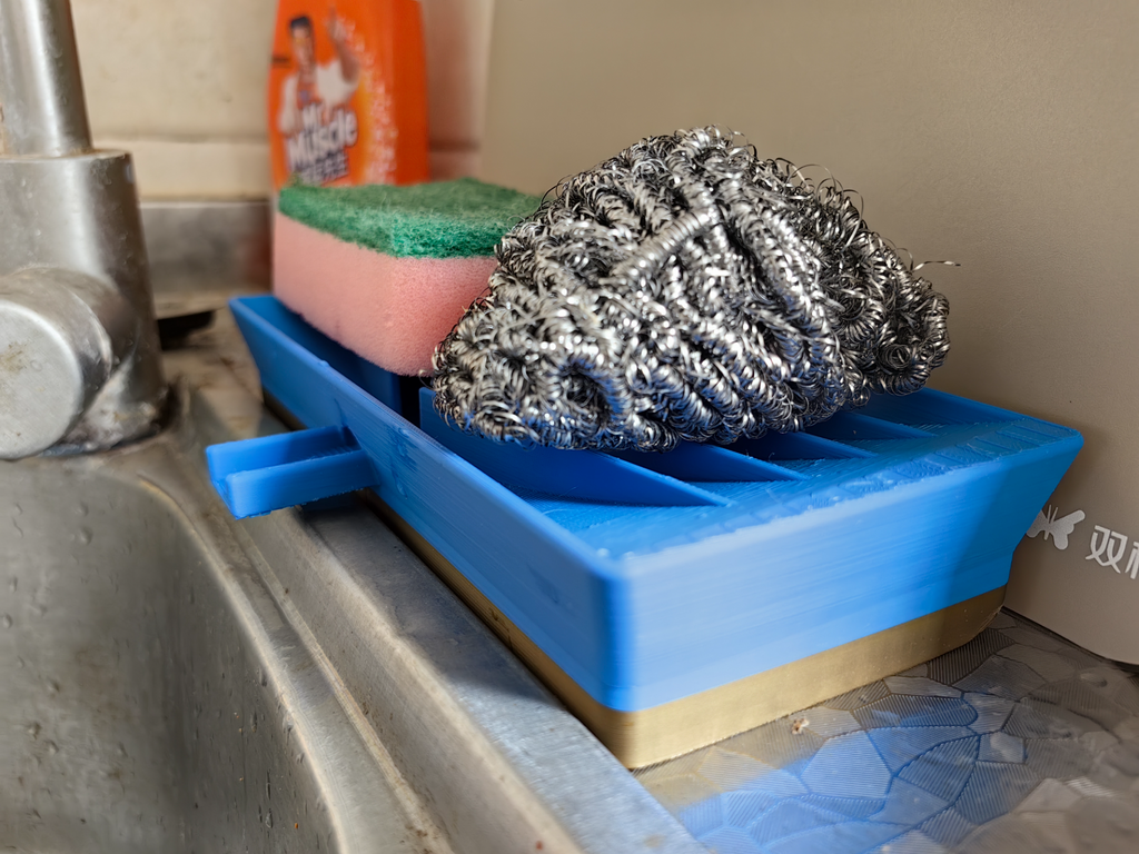 刷锅工具沥水架(Pot scrubbing tools draining rack)