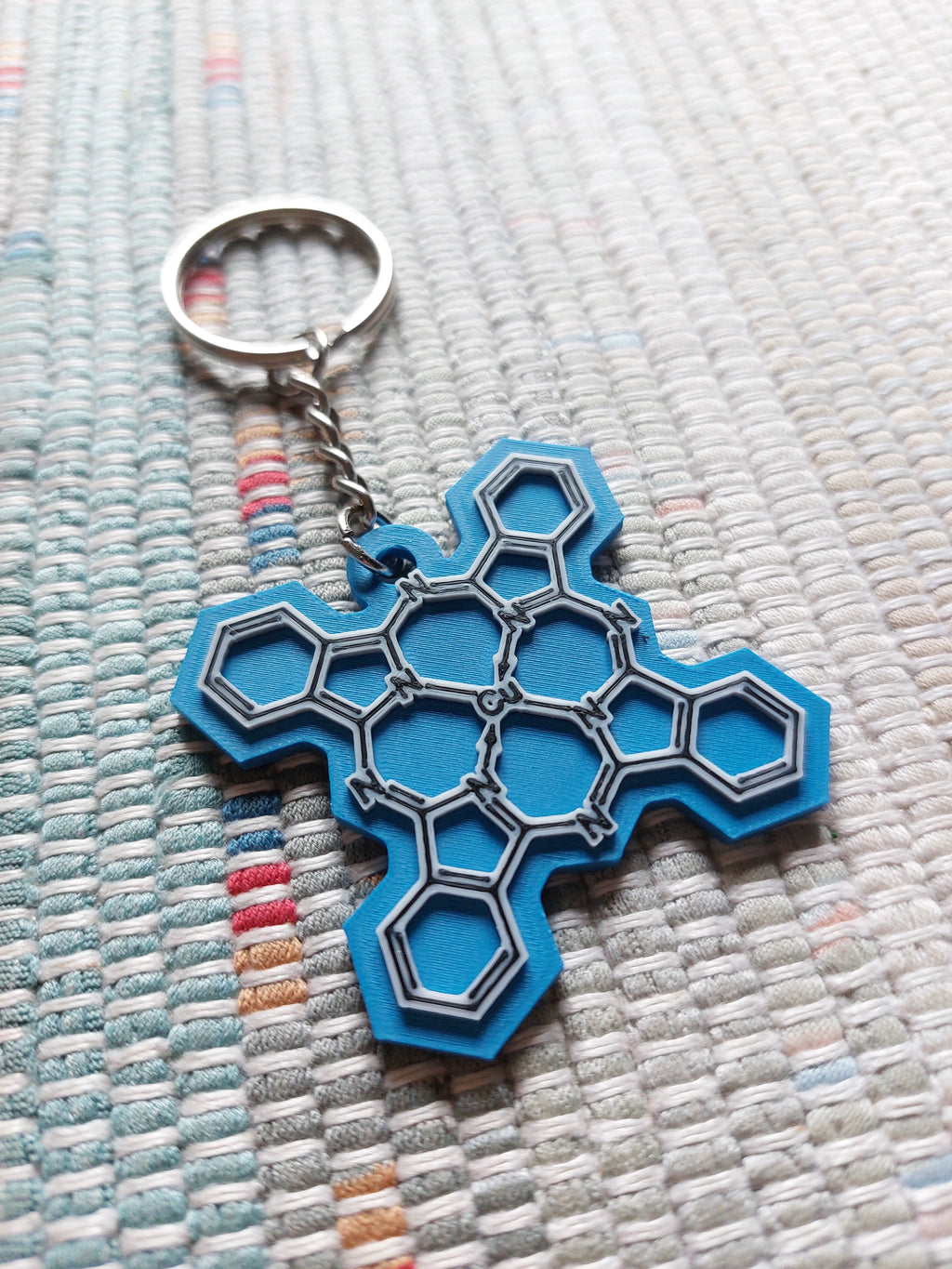 Copper Phtalocyanine Keychain