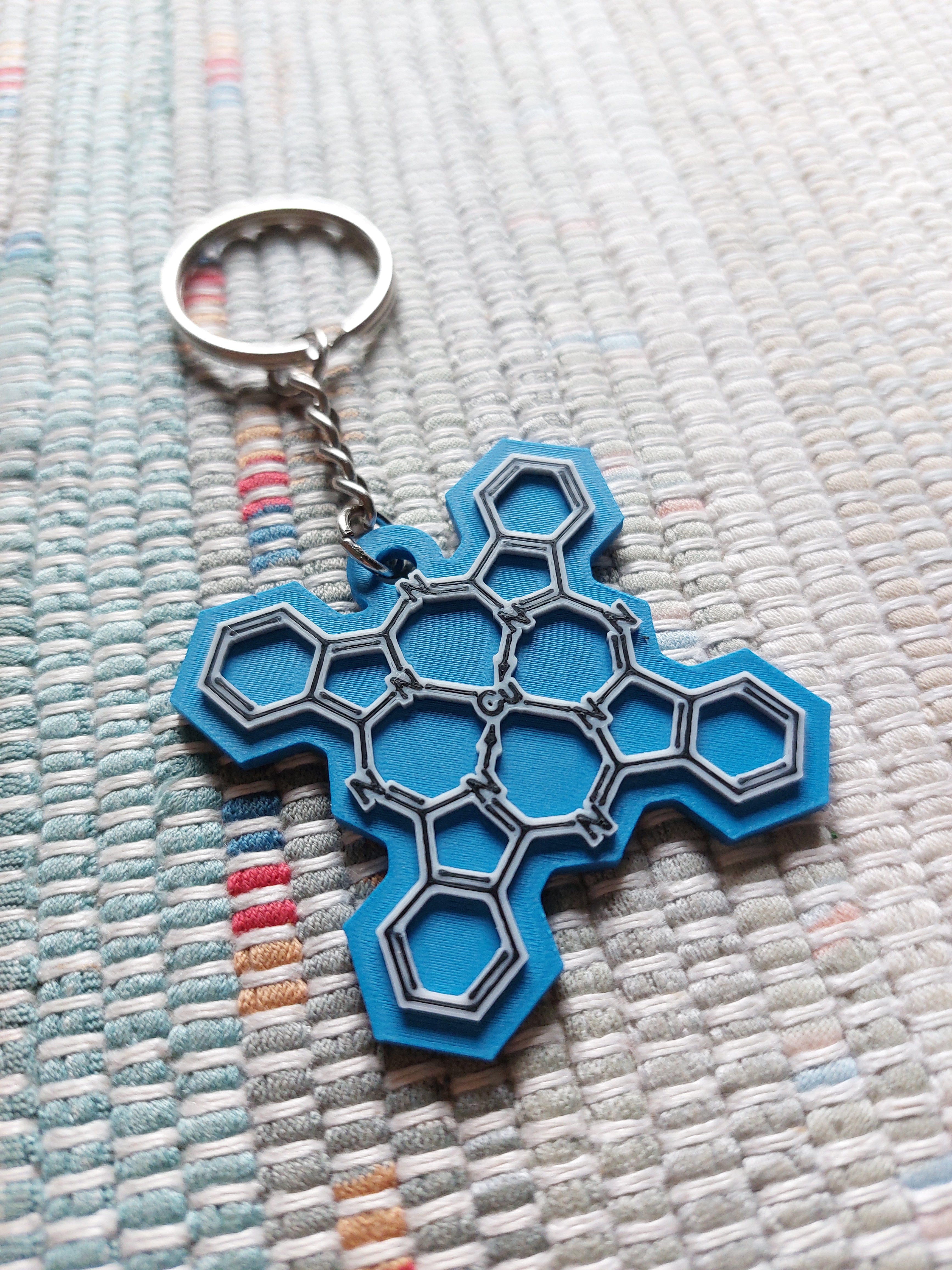 Copper Phtalocyanine Keychain
