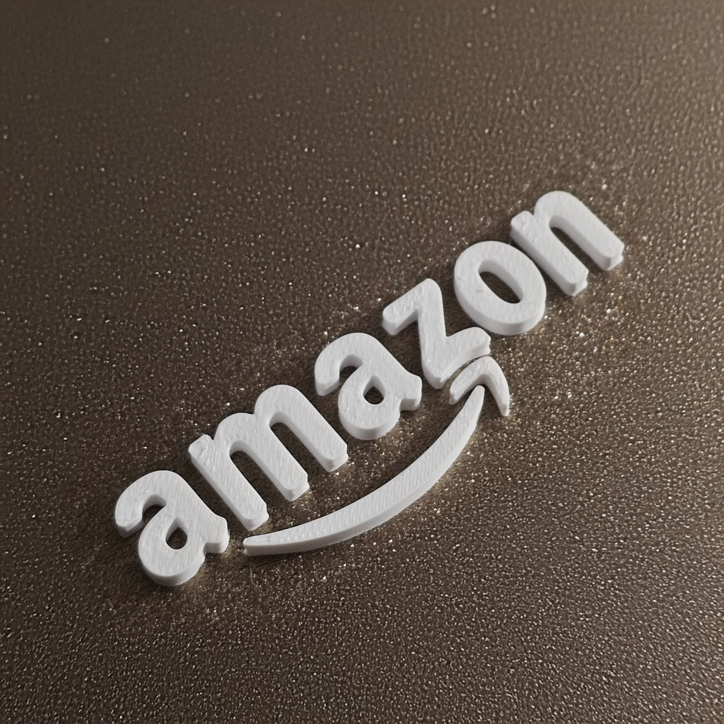 Amazon Logo - 3D Printed with Text