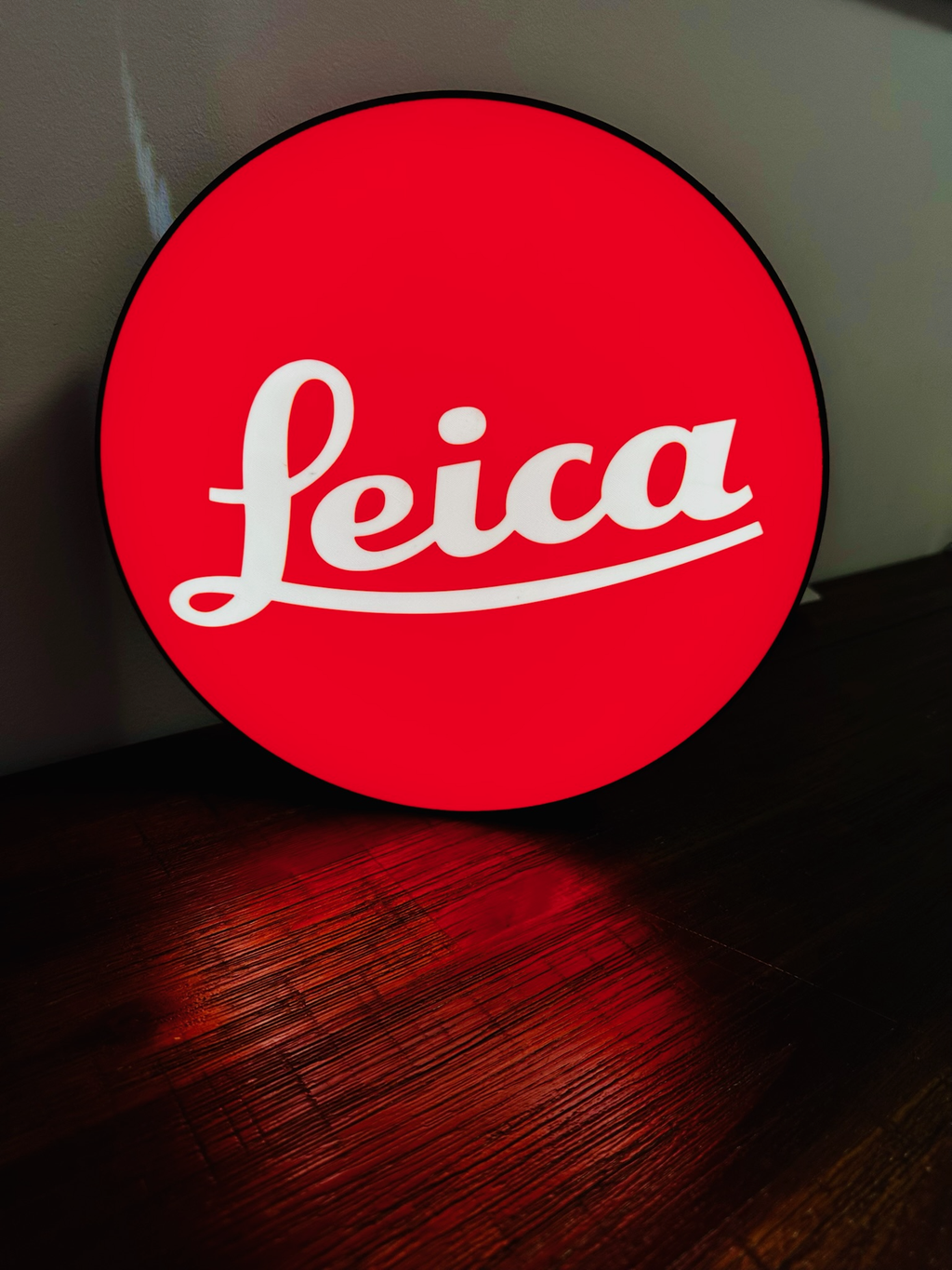 Light up Logo Sign: Leica - Camera Brand