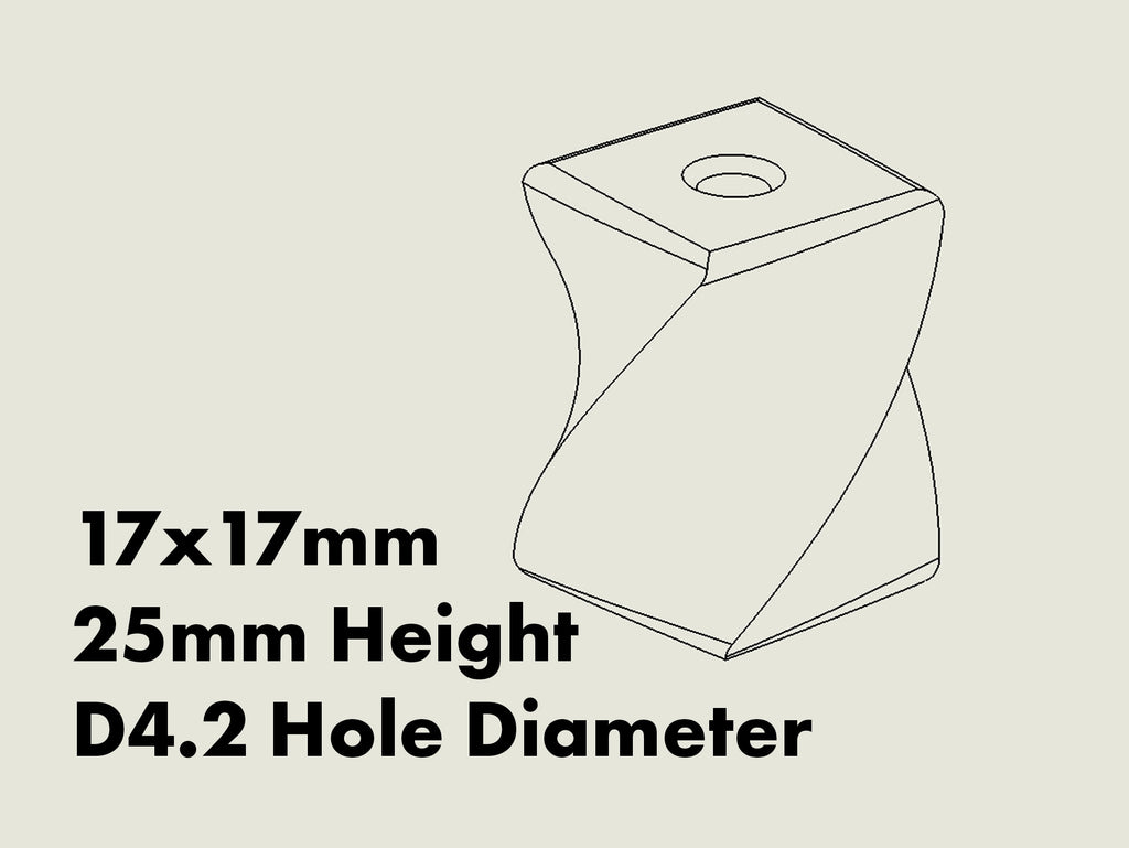 Versatile Helix Shelf Feet
