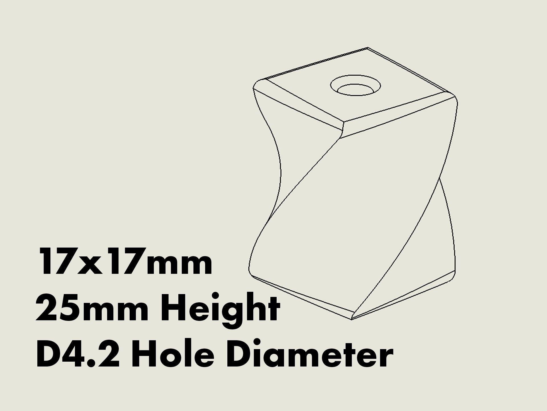 Versatile Helix Shelf Feet