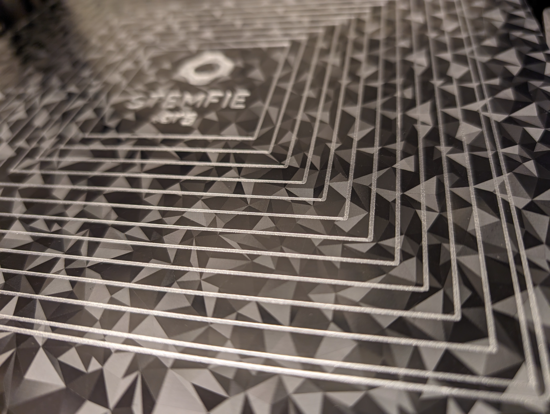 STEMFIE First-layer Build Plate Calibration Lines