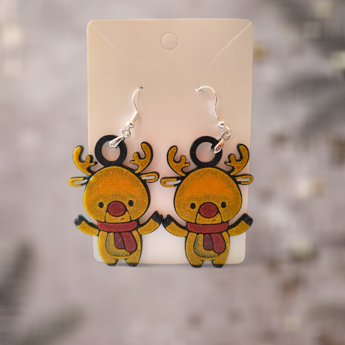 Cute Reindeer - Earrings and Necklace