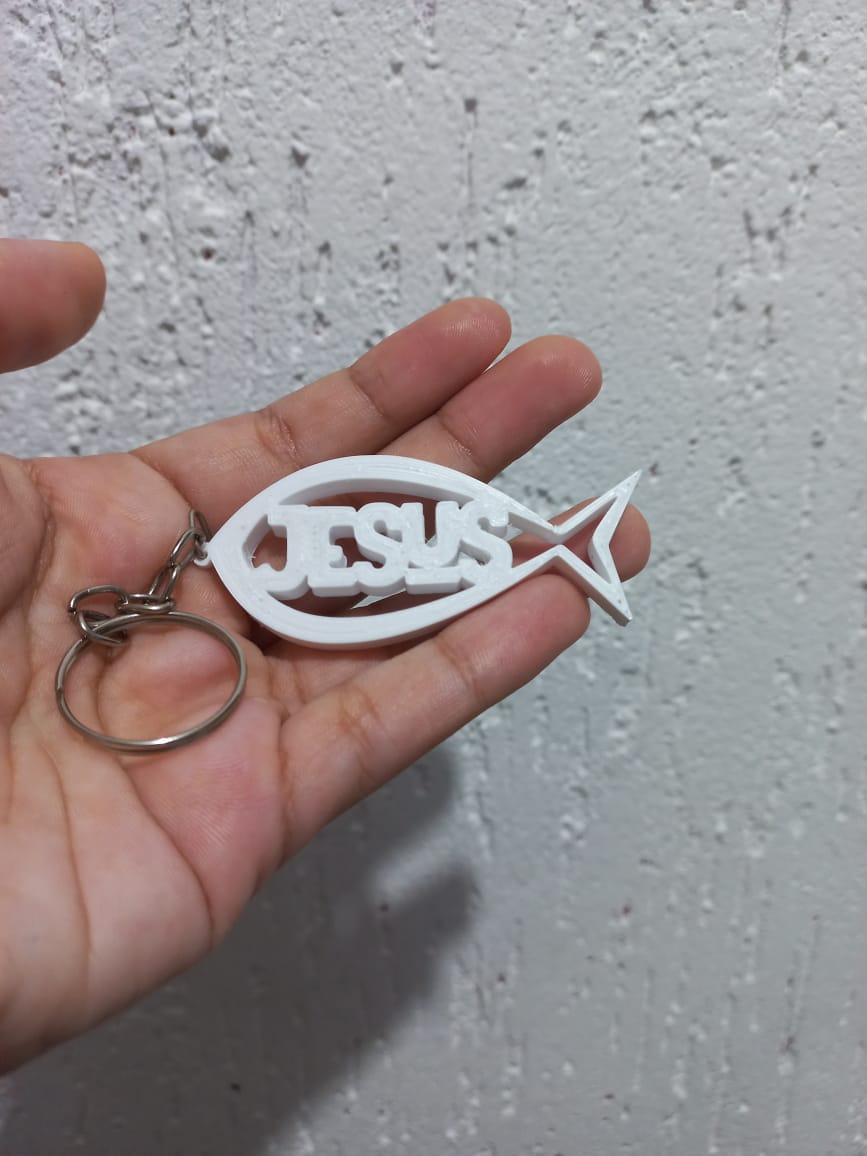 Jesus Fish Keychain