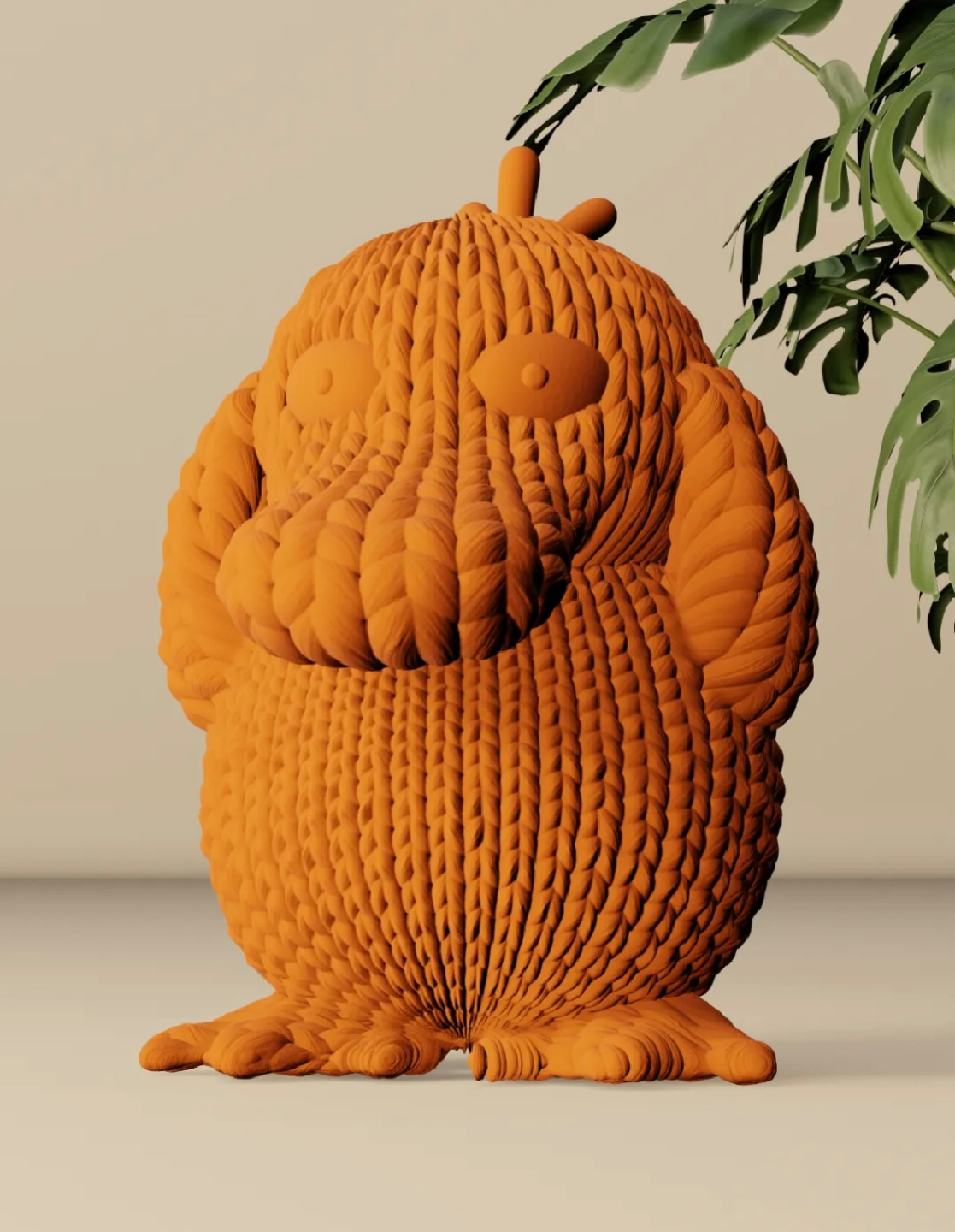 Cute Knitted Psyduck