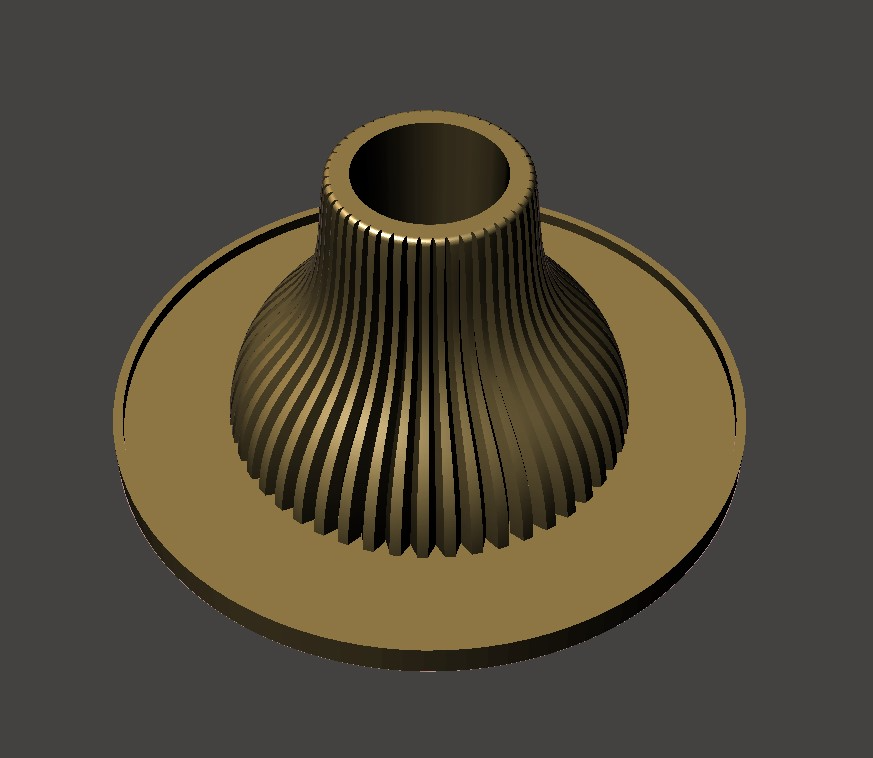 Candle Holder Elegant Ripple - Home Decor