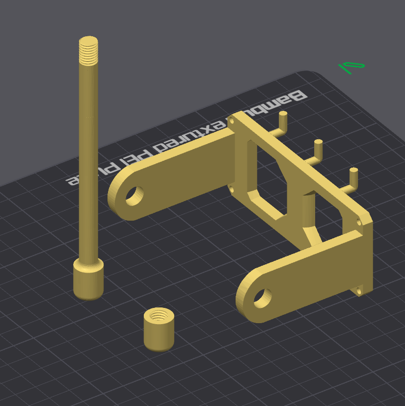 3in wide pegboard tape/thermal label holder