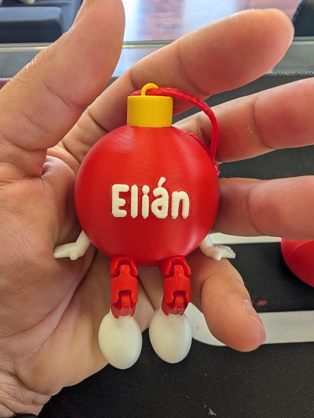 Bola de navidad personalizada articulada