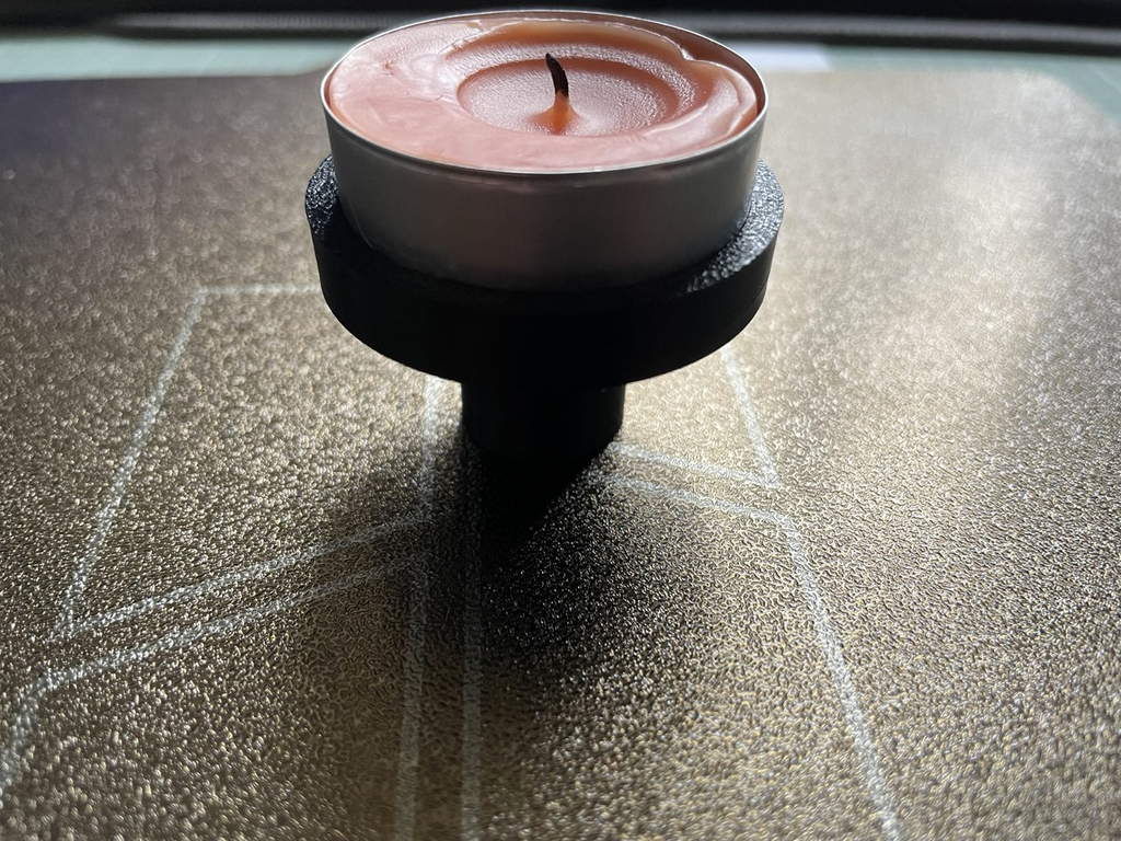 Teelichthalter Lithophan rund