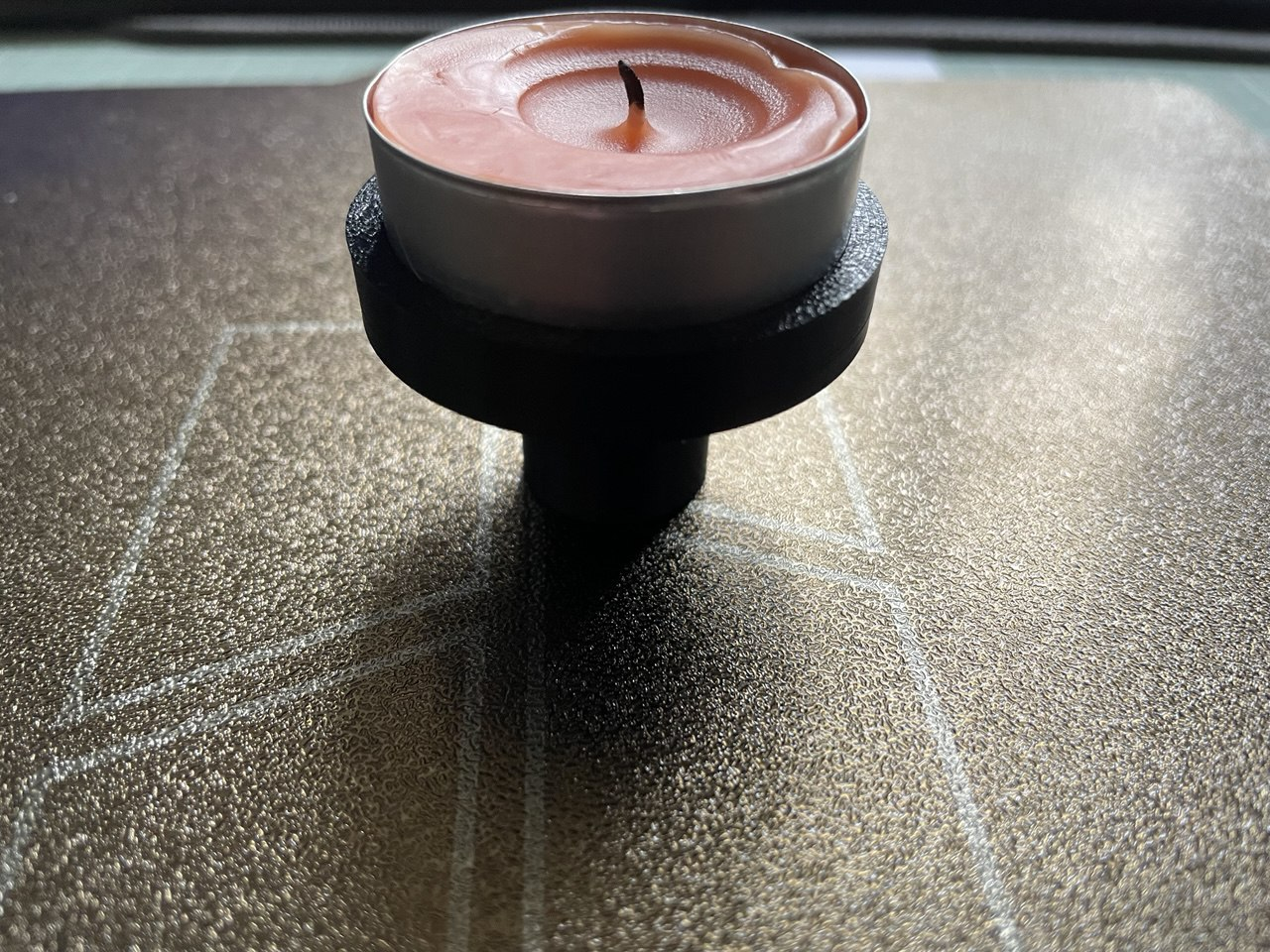 Teelichthalter Lithophan rund