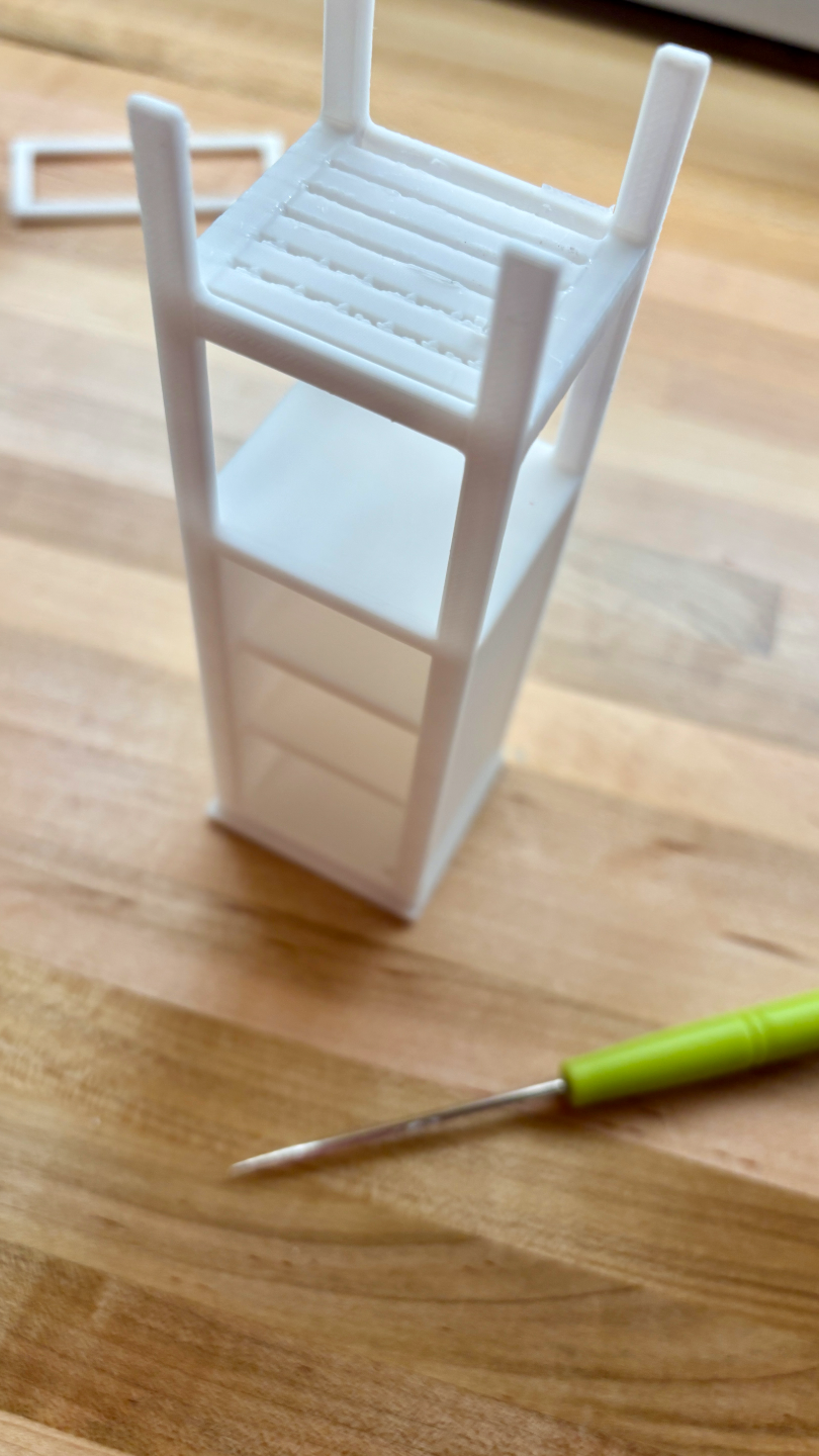 Dollhouse Scale 1:12 Bathroom Storage Cabinet