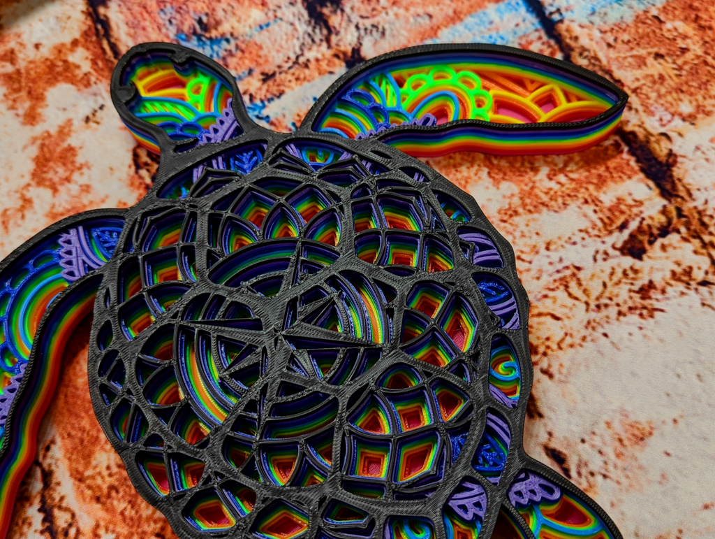 Compass Sea Turtle Mandala