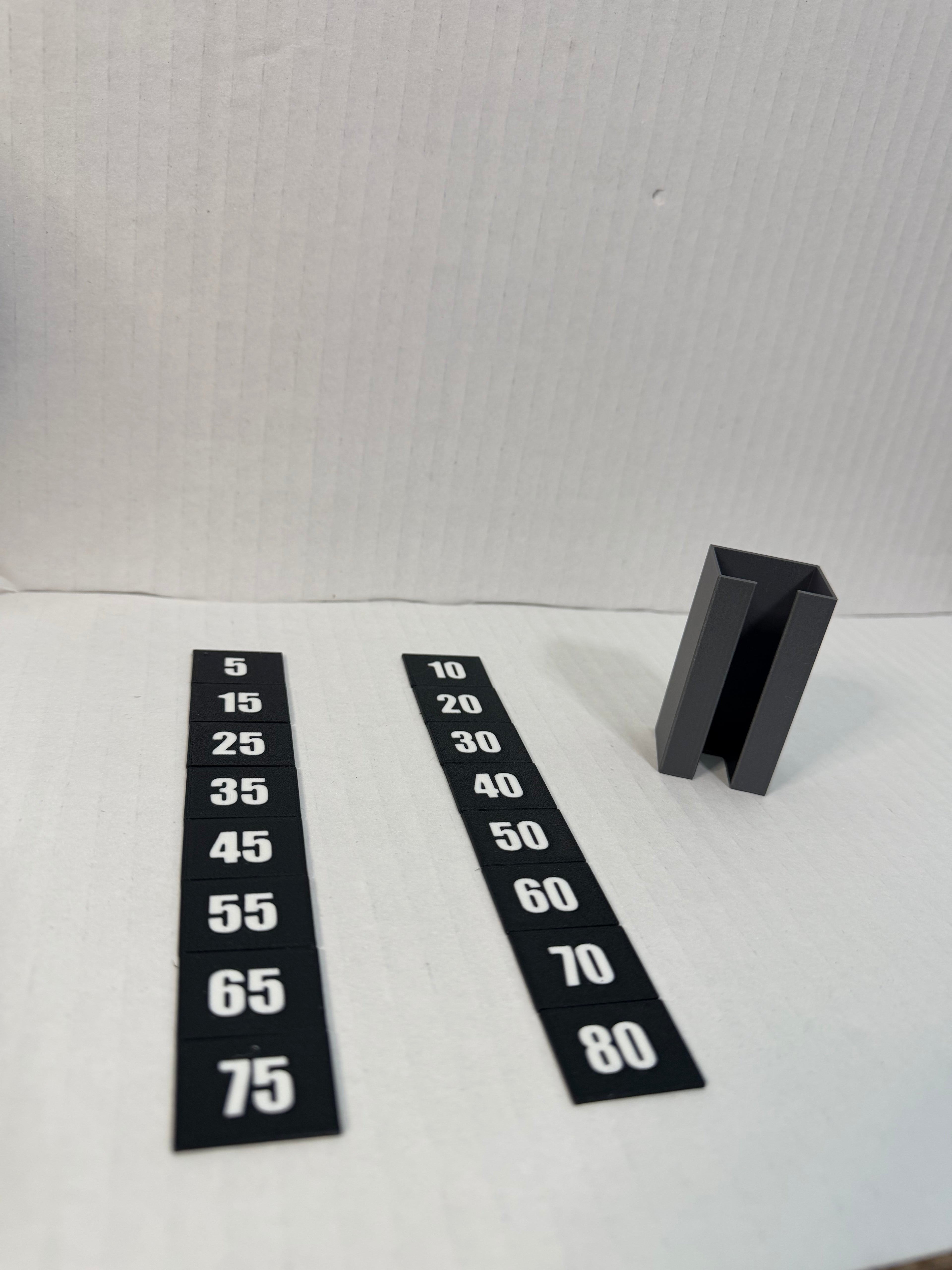 Universal Weight Stack Labels W/ Holder