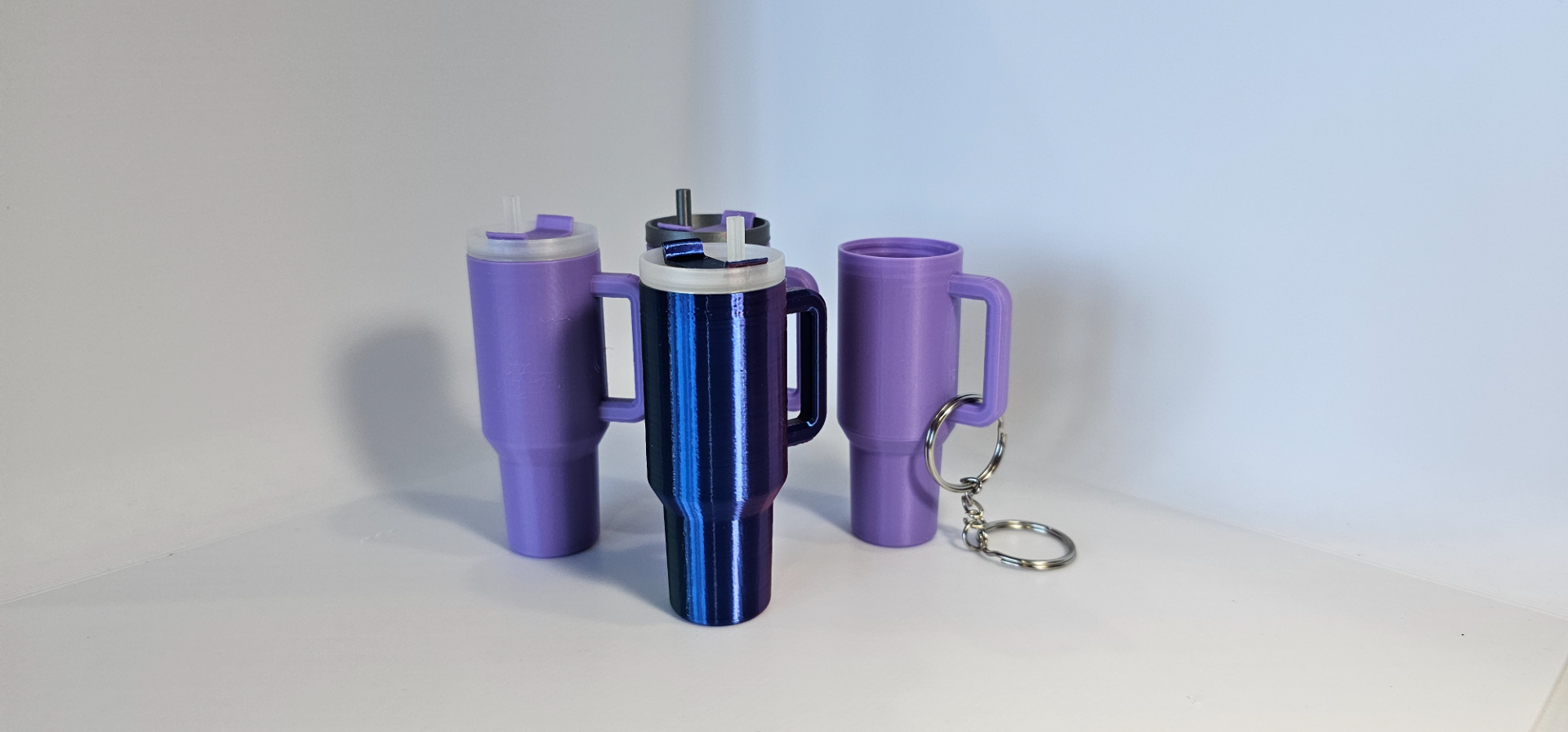 Tumbler Keychain with screw off lid (no AMS reqd)