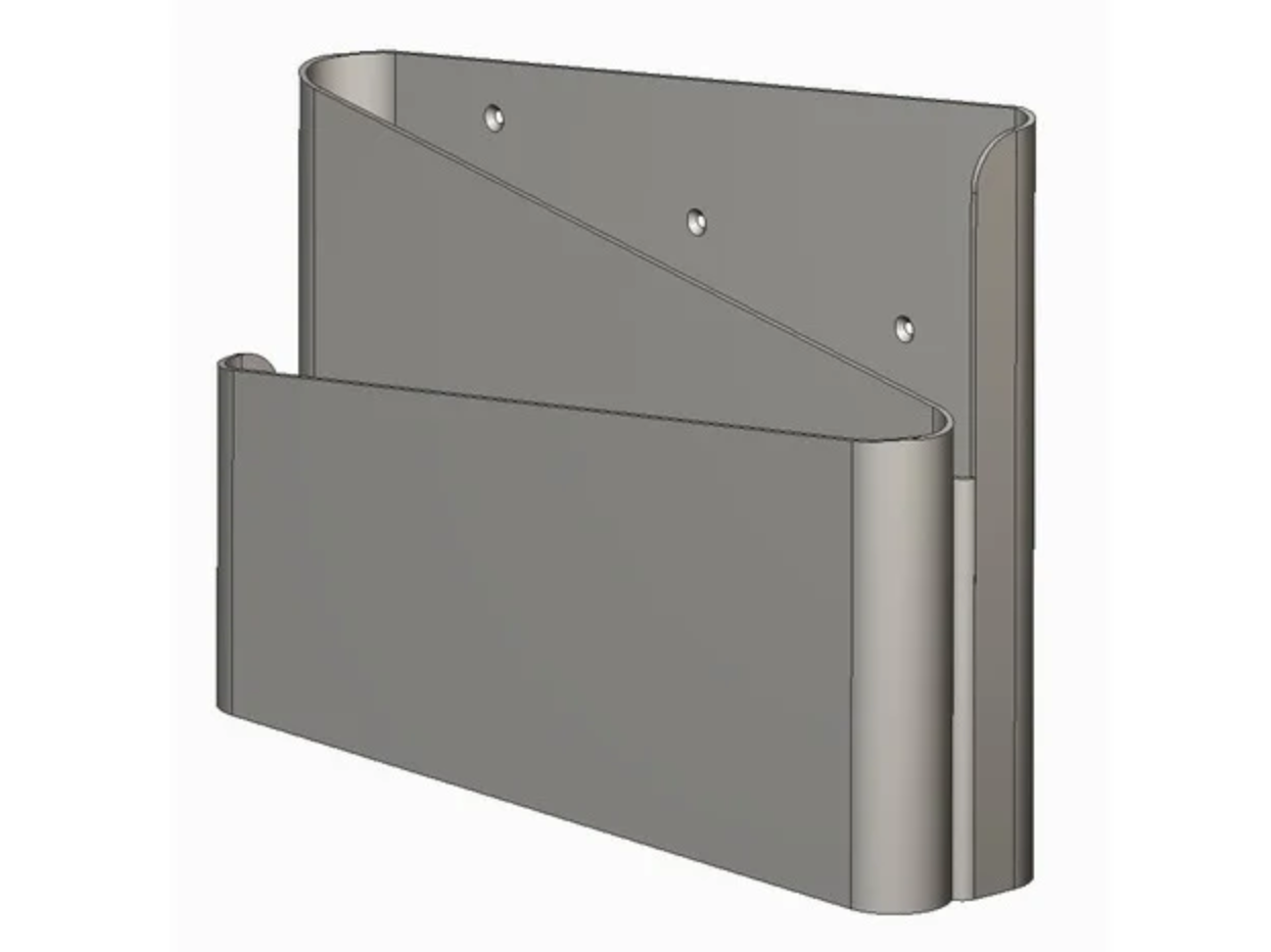 Newspaper and magazine wall holder