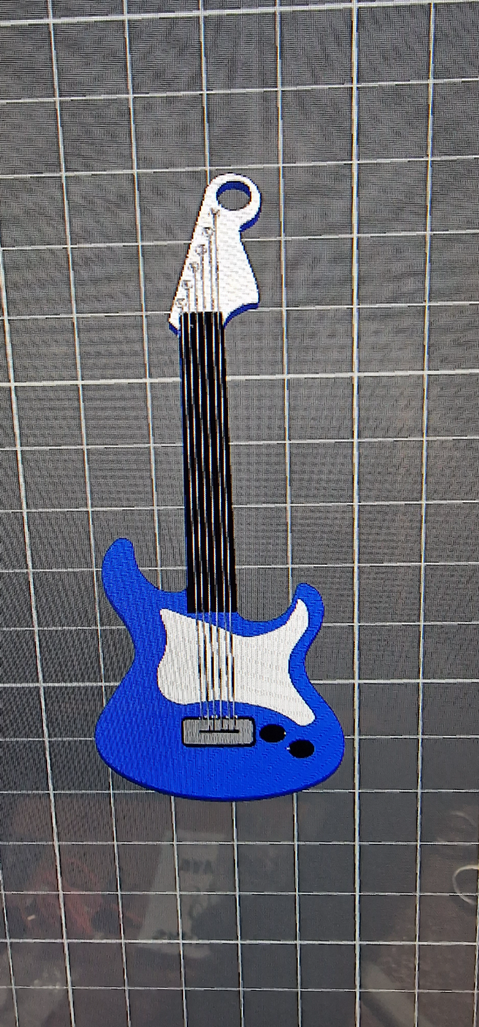 Electric guitar keychain Llavero Guitarra eléctrica