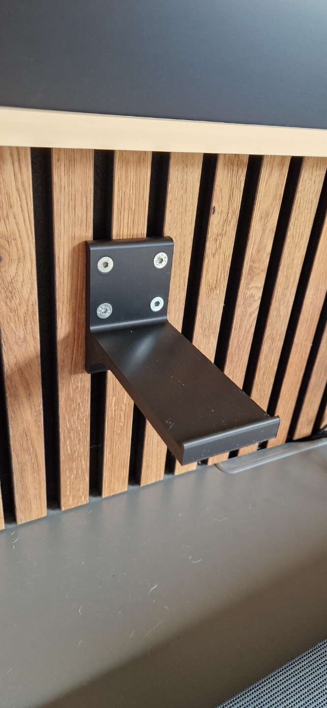 Soundbar bracket acoustic panel