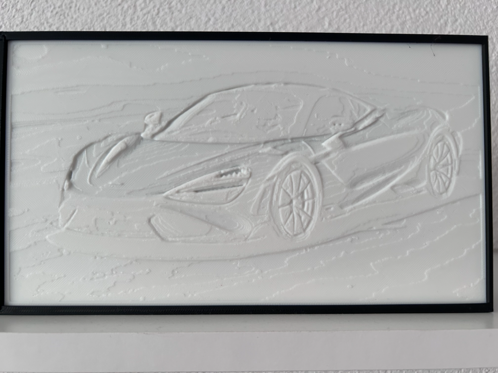 Mclaren 765lt car Light picture (Lithophane)