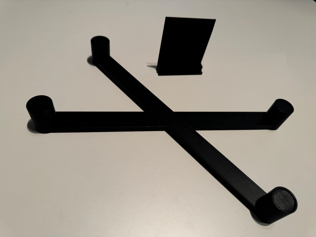 Frame for model case plus card holder