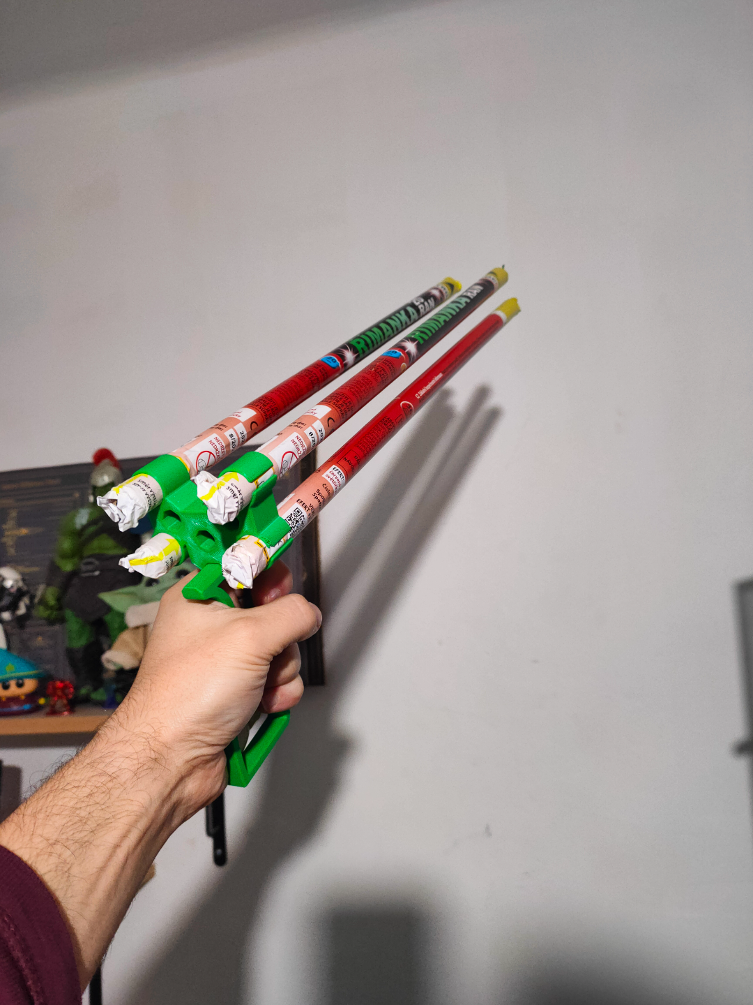 Roman Candle Quad Gun (Firework Handle)