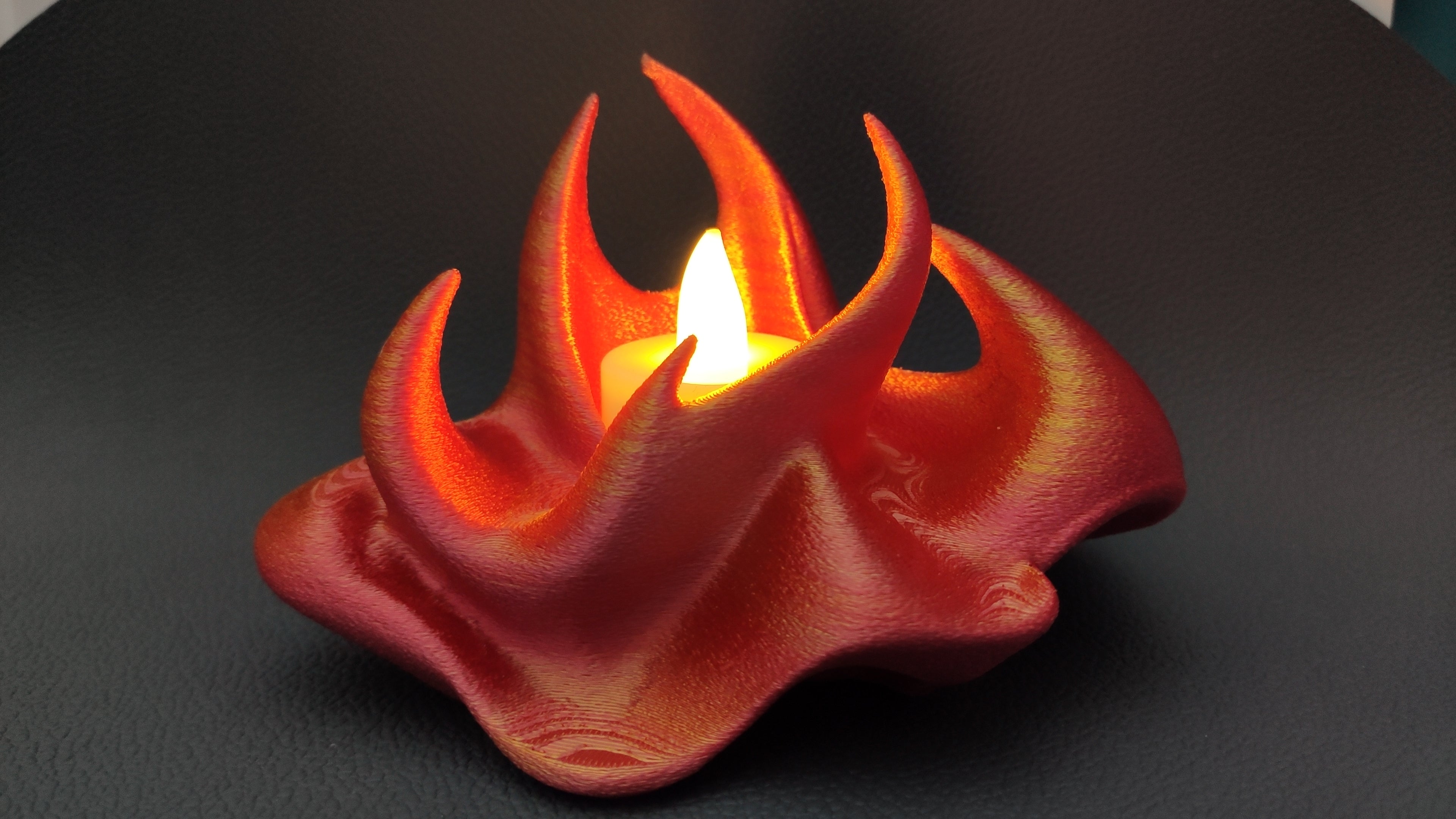 Fire - LED tea light holder - No supports