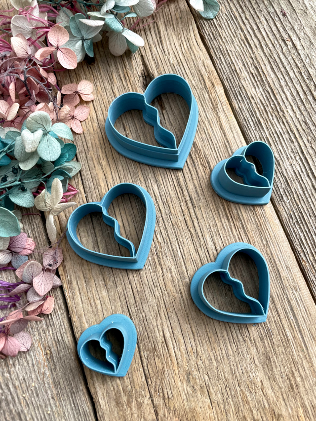 Best Friends Forever Heart Necklace Earring Cutter