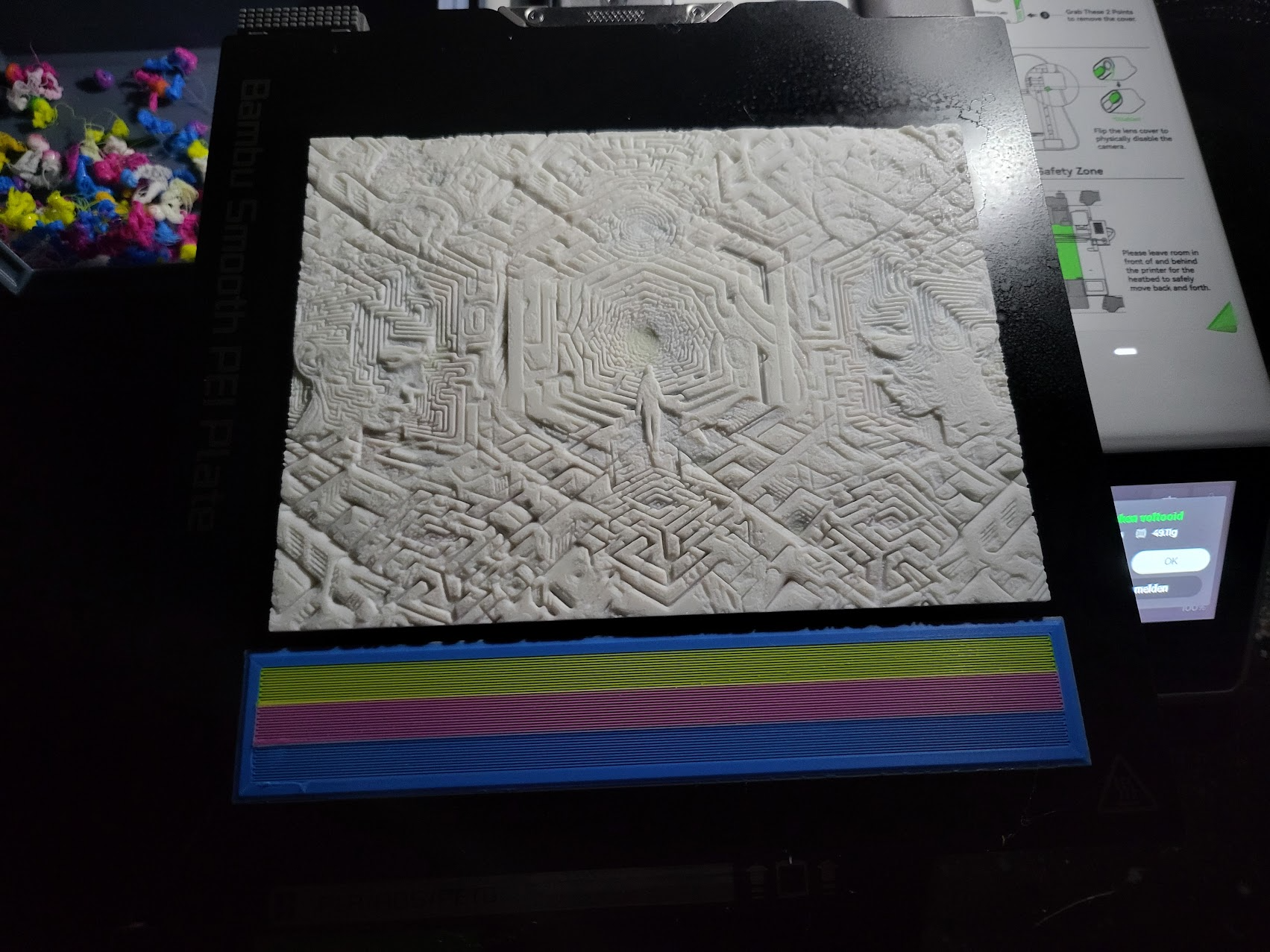 Virtual world CMYK Lithophane