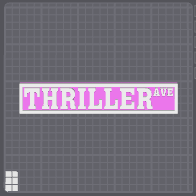 Bookshelf Sign – Thriller Ave – Street Sign