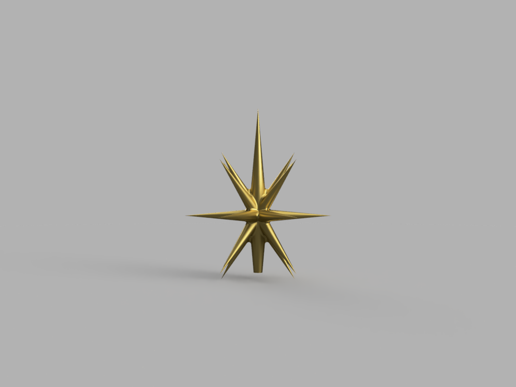 Star Burst Christmas Tree Topper