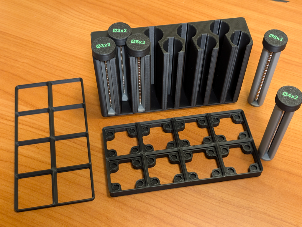Gridfinity Magnet Tube Holder (for Magnet Tubes)