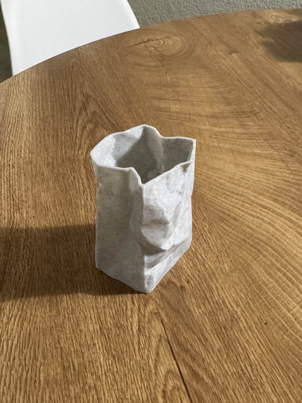 Paper Bag Planter w/ drip tray