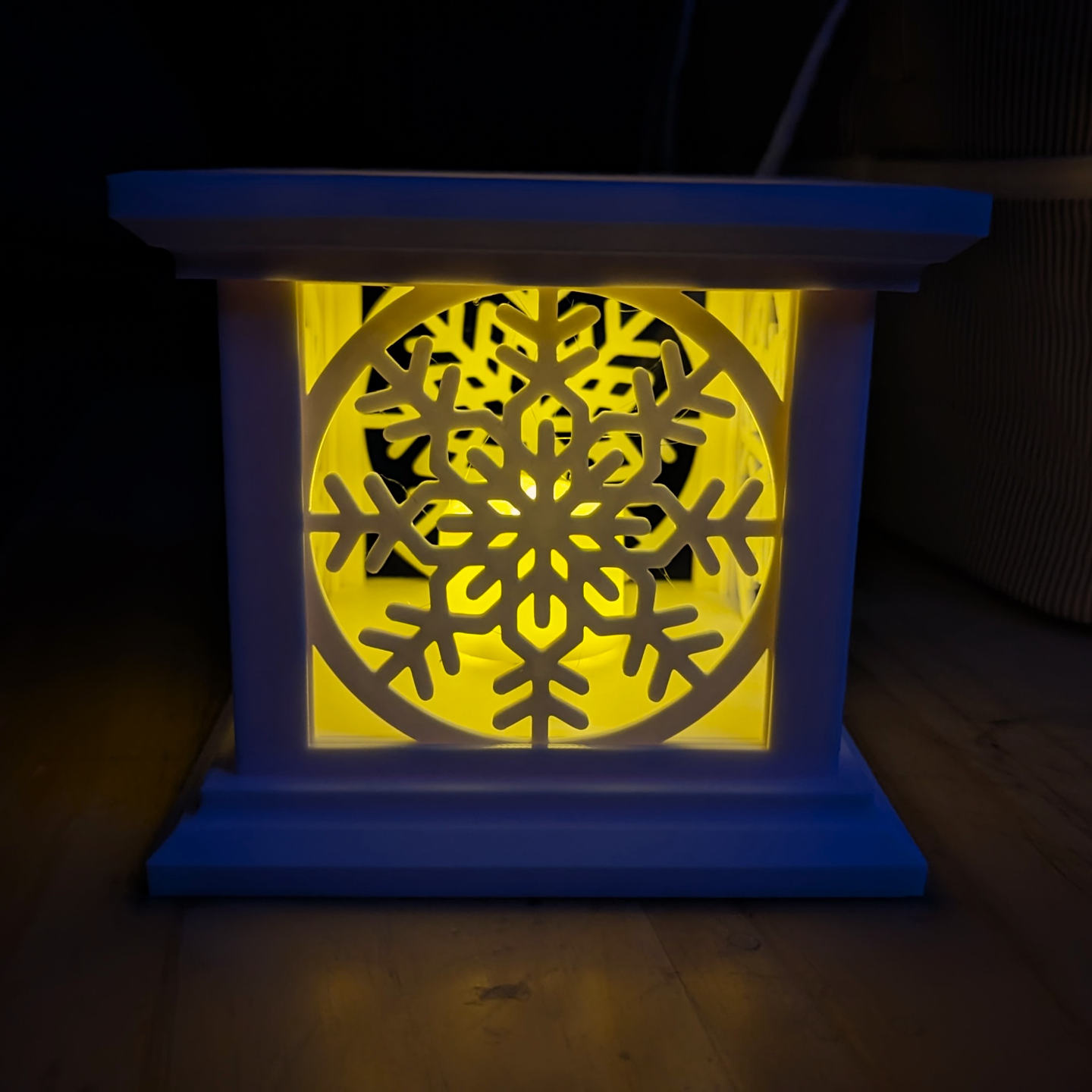 Snowflake Tea Light Lantern Modular Panels