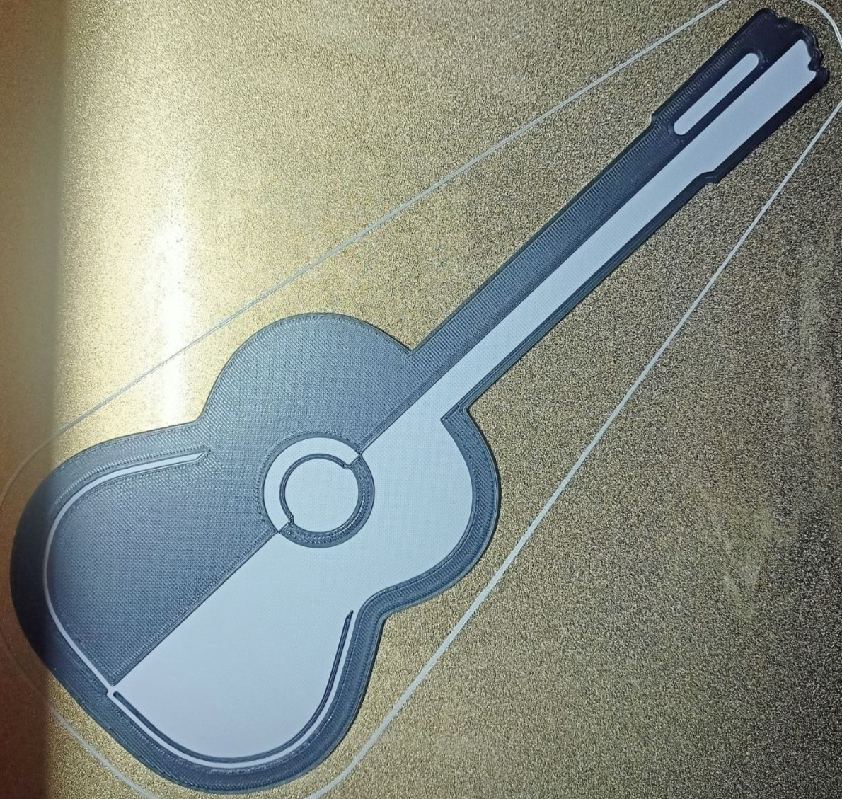 Guitar Silhouette Sign - Letrero Guitarra