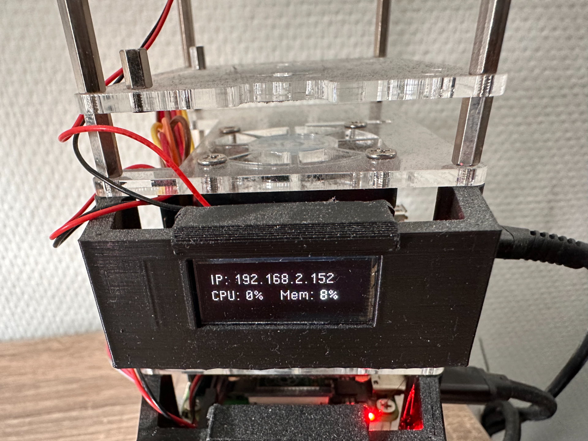 Raspberry Pi OLED-mount