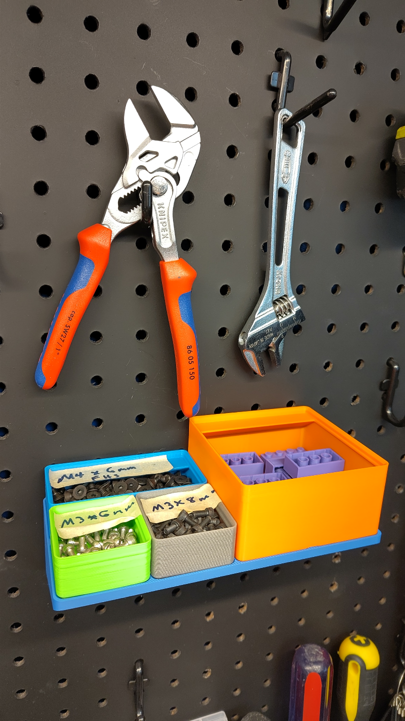 Universal Pegboard System - Gridfinity 2 x 4 Shelf