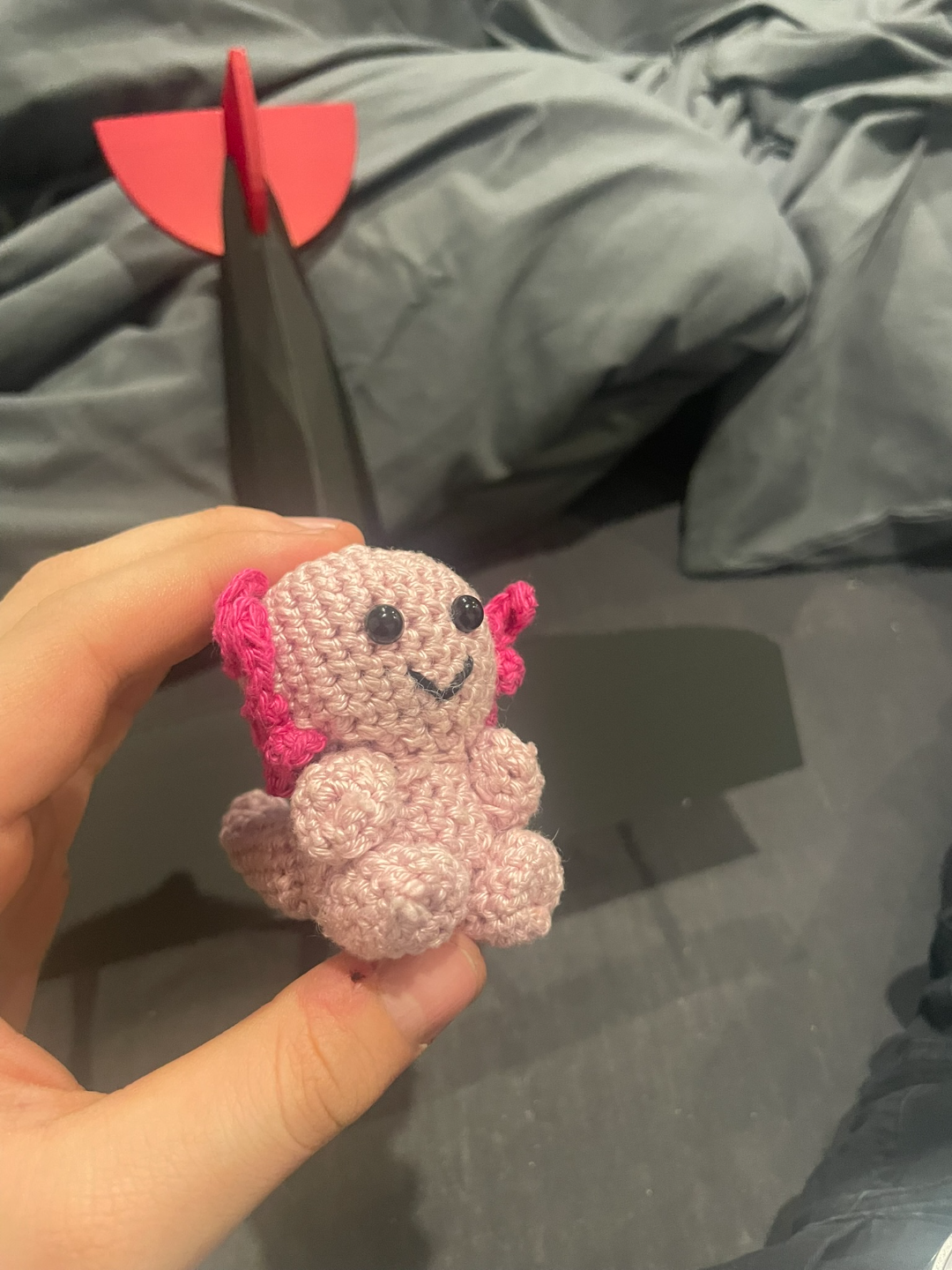 Biplane for small plushies with wallmount