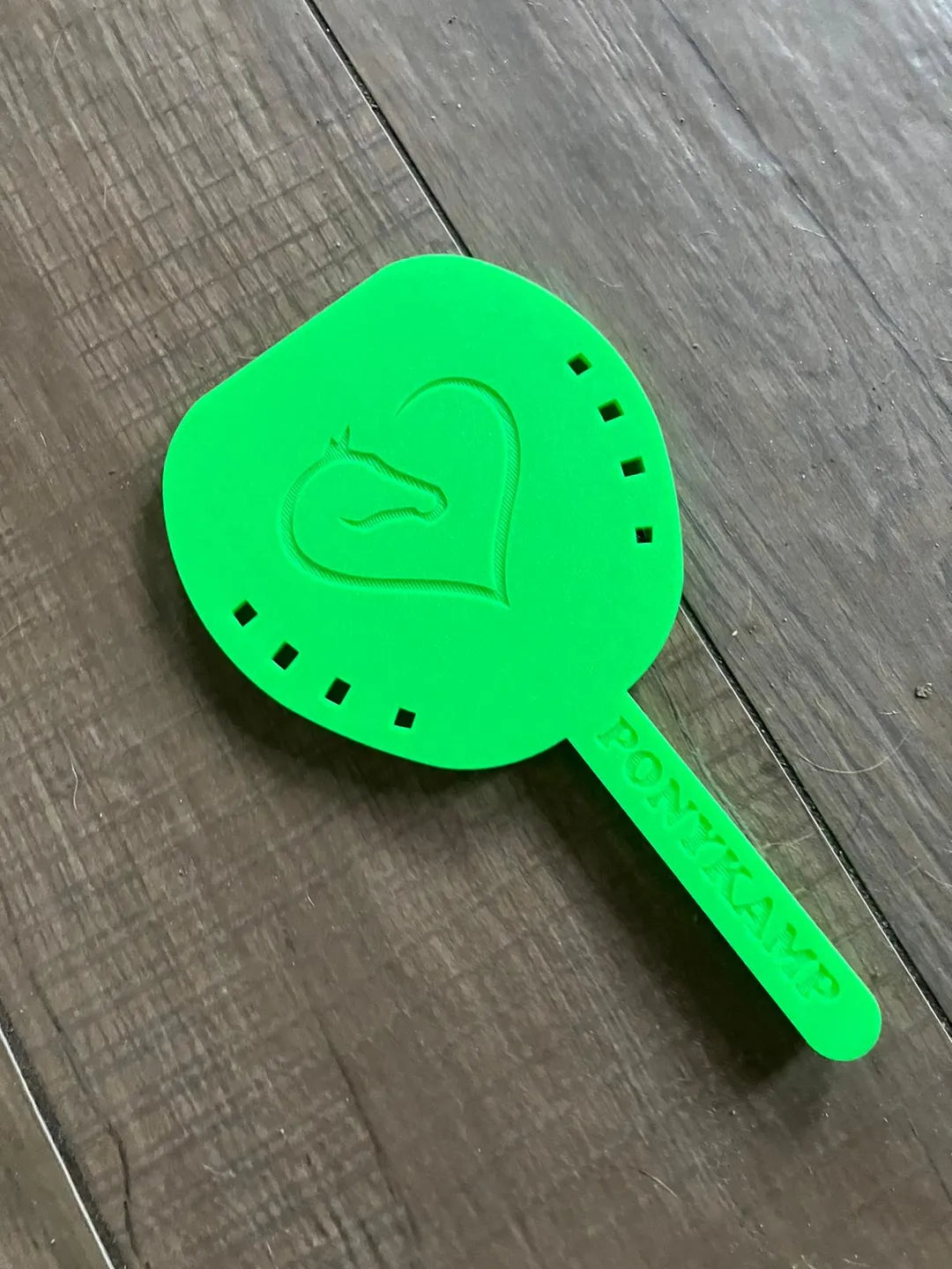 Horse shoe hand mirror