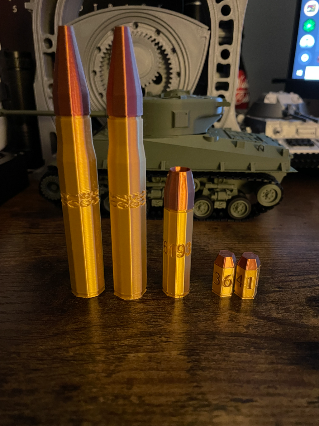 d6, d10, and d100 Bullet Die