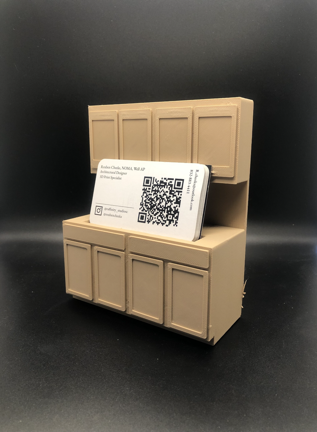 Cabinet Form Business Card Holder