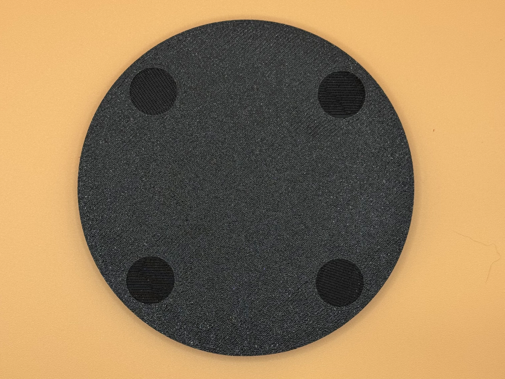 Drink coaster 100x5mm with rim (plain 1 colour)