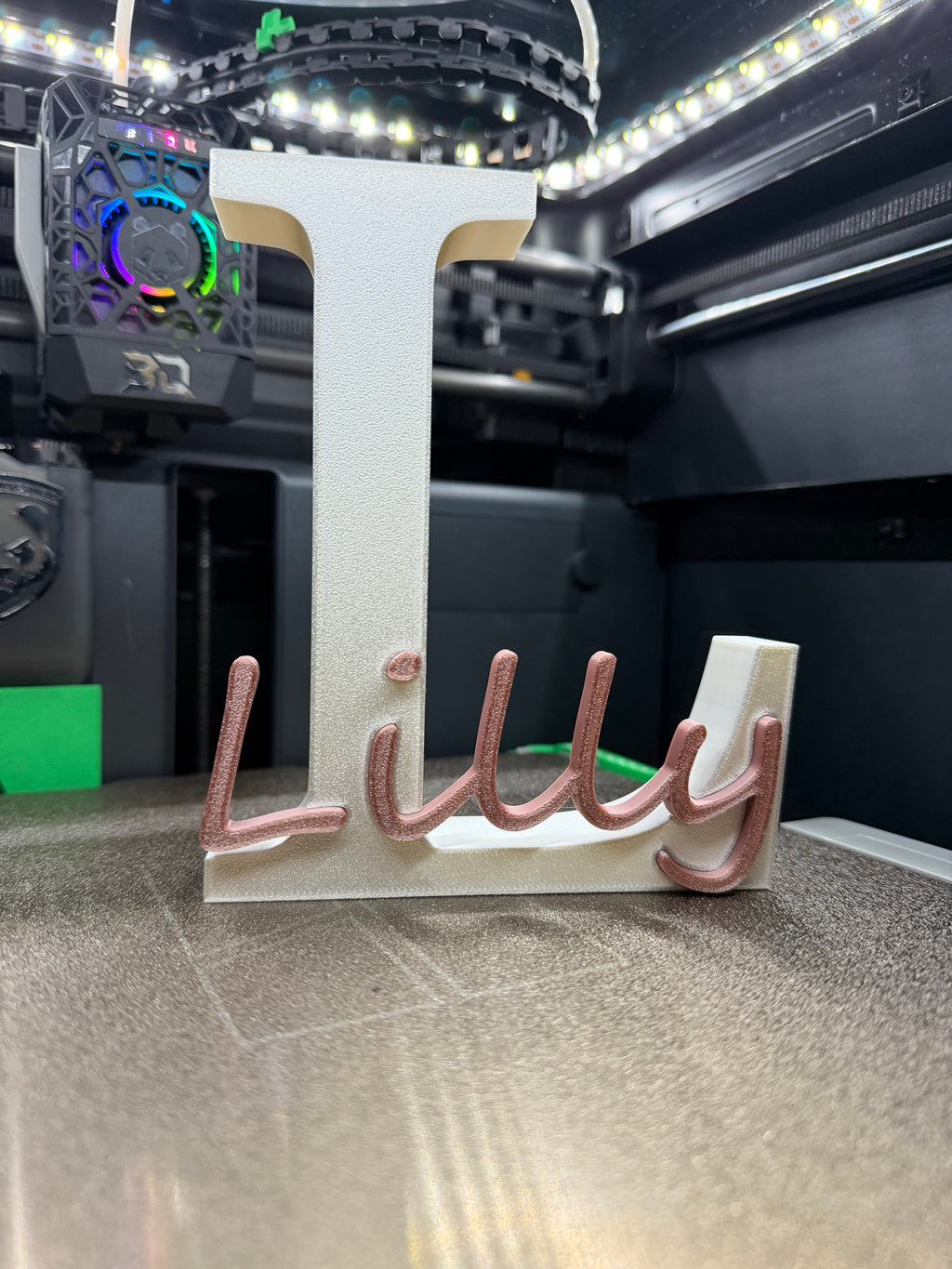 Lilly – Individuelles 3D-Namensschild