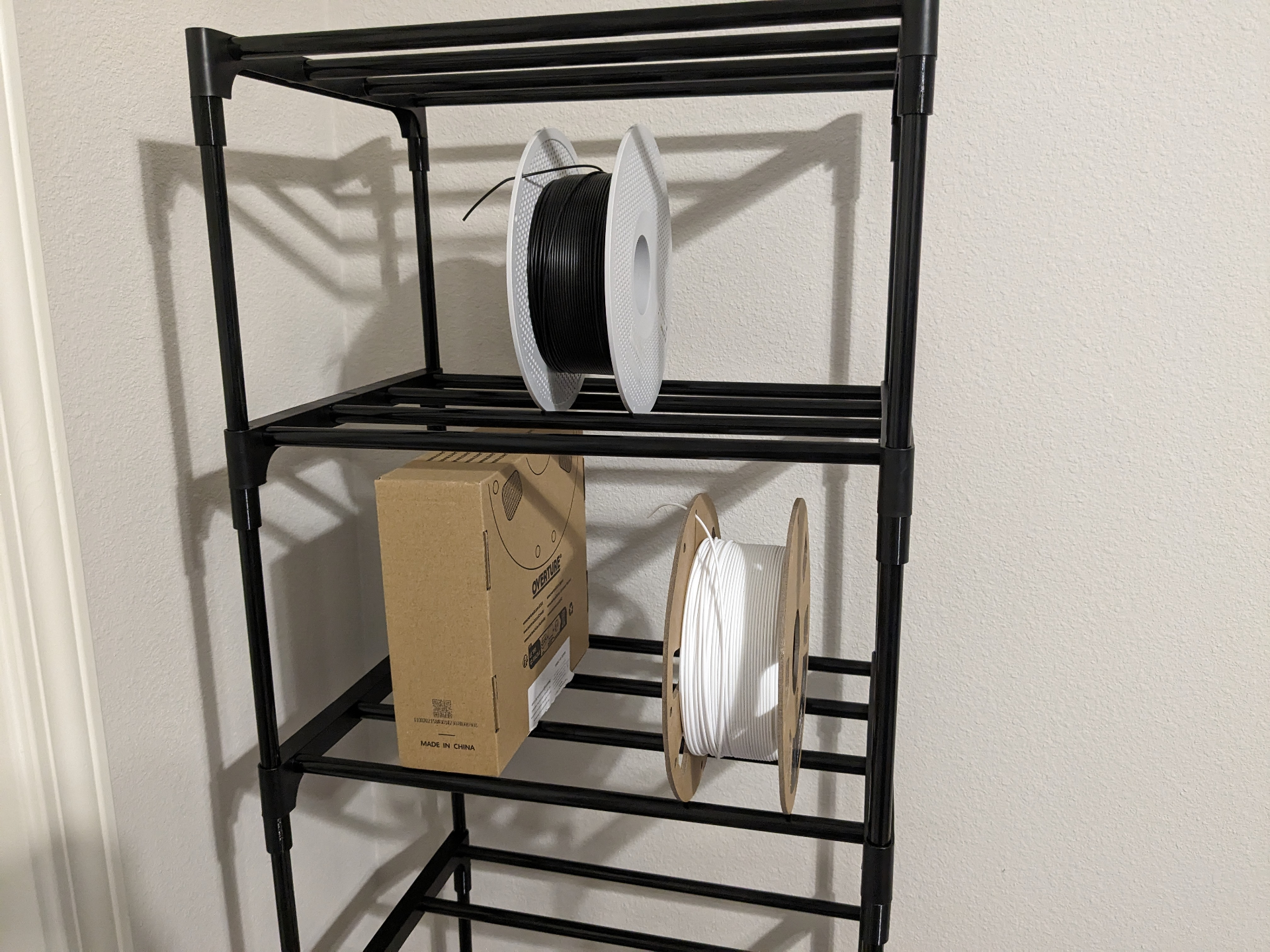 Spacer for Shoe Rack Filament Storage