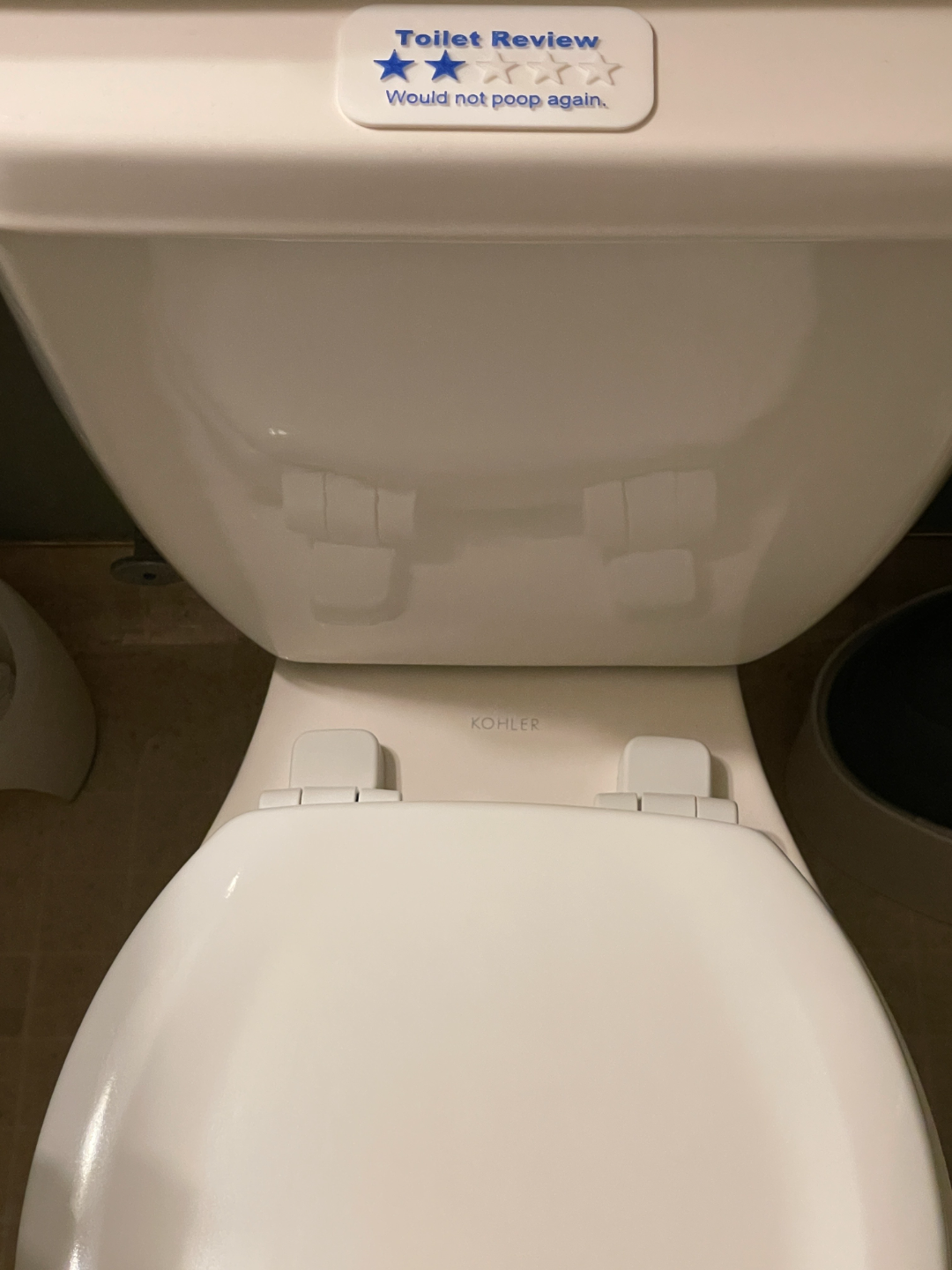 Funny Toilet Sign Multicolor